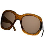 Plastic frame sunglasses, Bottega Veneta.