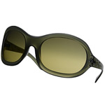 Plastic-and-crystal sunglasses, Versace.