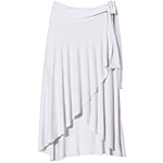 Long wrap skirt in Vanilla, J.