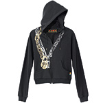 Double Lock hoodie in black, L.A.M.B..