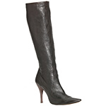Black leather boots, Kenneth Cole.