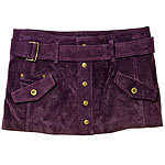 Suede miniskirt, Diesel.