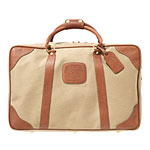 Cotton twill and leather luggage, Ghurka.