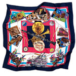 Silk scarf, Herm.