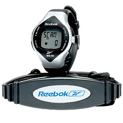 RS-111 heart-rate monitor and calorie counter, Reebok.