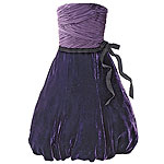 Chiffon dress with velvet skirt, Vera Wang Lavender Label.