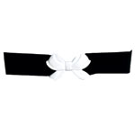 Elastic belt with plastic buckle, Urban Outfitters.