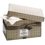 Violet-scented terrycloth bath pouches, Elizabeth W.
