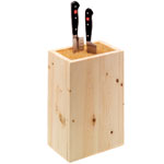 Wood 12" knife holder filled with bamboo skewers, Martin Robitsch.