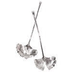 Polished aluminum Ginko servers, Michael Aram.
