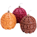 4" wax candles (in Amber Clove, Ruby Currant and Brushed Sage), Chesapeake Bay Candle.