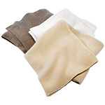 Plush cashmere link-stitch 50" x 70" throws (in Branch, Soft White and Parchment), Eileen Fisher Home by Garnet Hill.