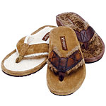 Men?s leather-and-wool Grizzly flip-flops (sizes 7?14), American Eagle Outfitters.