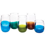 Handblown 12 oz. and 16 oz. tumblers, Danskin.