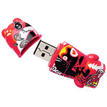 Plastic USB flash drive will transport 512 MB of data, MOMA Design Store.