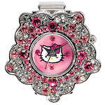 Metal-ring watch, Hello Kitty.