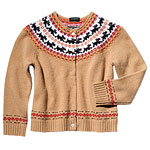Girls? lambswool Scottie Fair Isle sweater with sequin embellishment (kids? sizes S?XL, J. Crew.