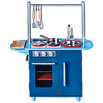 35"-tall wood and metal Time to Play! kitchen set (includes all pots, pans and utensils shown), Time to Play!.