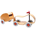 Ash-wood push car and birch trailer, Wolfgang Sirch.