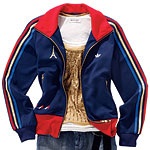 Wool jacket, Adidas.