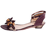 Leather Beaded shoes, Panetulipani.