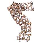 Diamond bracelet set in 18kt gold, Chopard.