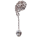 6.33-carat pear-shaped diamond on 18kt gold necklace,, Chopard.