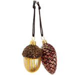 Glass acorns, 1"?2", ABC Carpet & Home.