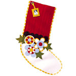 Felt stocking, Ahna Holder.