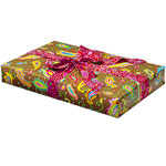 Damask paper and cotton ribbon, Venetian Glass, Whitney English.
