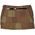 Wool-rayon miniskirt, American Eagle Outfitters.