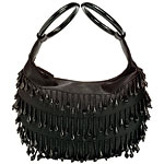 Beaded microfiber handbag, Forth & Towne.