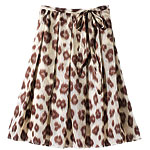 Linen-silk-cotton skirt, Lafayette 148 New York.