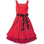 Velvet party dress, Banana Republic.