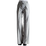 Wool-elastane high-waist pants, Adam + Eve.