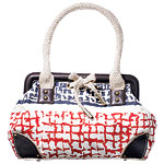 Canvas and jute bag, J. Crew.