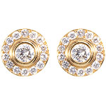 Diamond and 18kt gold earrings, Venus by Maria Tash.