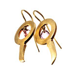 Dagger earrings of 18kt-gold earrings, Waris Ahluwalia.