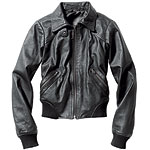 Leather jacket, H&M.