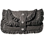 Leather clutch, Treesje.