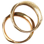 18kt-gold-plated bracelets, Jessica Elliot.