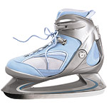 Polyester with steel blade ice skates, L.L. Bean.