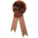 Mink with ribbon pin, R. Scott French.