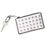 Calfskin wallet with nickel hardware, Be & D.