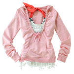 Stretch-cotton sweatshirt, Kenzie Girl.