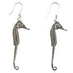 Silver earrings, Lauren Wolf.
