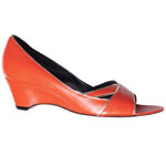 Leather open-toe shoes, Jean-Michel Cazabat.