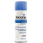 Positively Smooth shave gel with natural soy, Aveeno.