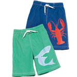 Cotton-and-nylon Big Print surf shorts (boys sizes 2–14), Boden.