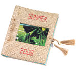 Pandan-fiber 18-page album, holds 72 4" x 6" photos, Pottery Barn Teen.